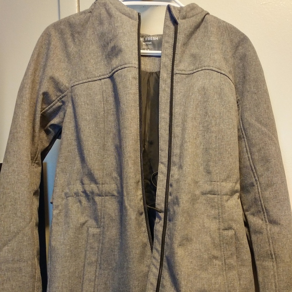 Grey shell jacket